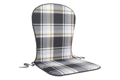 Image of SUN Garden Kissen Genua Hoch Karo Grau bei JUMBO