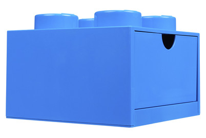 Image of Lego Box mit Schublade blau