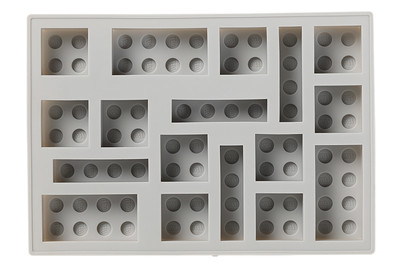 Image of Lego Eiswürfelform Lego grau