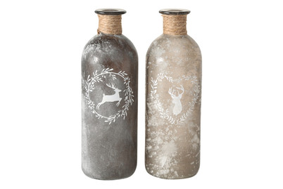 Image of Vase Leopold H21Cm Glas Lackiert Matt 2S bei JUMBO