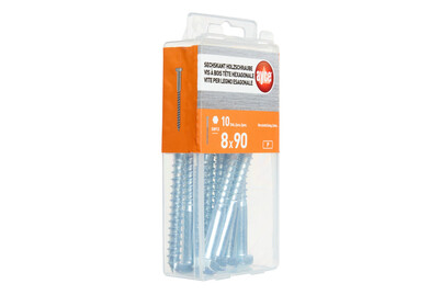 Image of Sechskantholzschr. Verz.8X90Mm,10Stk bei JUMBO