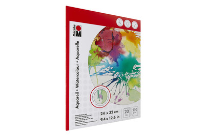 Image of Marabu Aquarellblock, 20 Blatt bei JUMBO