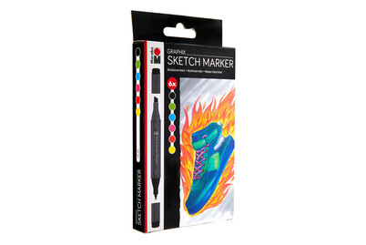 Image of Marabu Sketch Marker Graphix Heat 6er-Set bei JUMBO