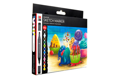 Image of Marabu Sketch Marker Graphix Sugarholic 12er-Set bei JUMBO