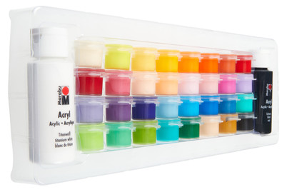 Image of Marabu Acrylfarben 34er-Sortierung Basic bei JUMBO