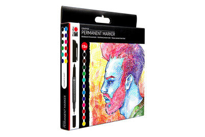 Image of Marabu Permanent Graphix 12er Sor bei JUMBO