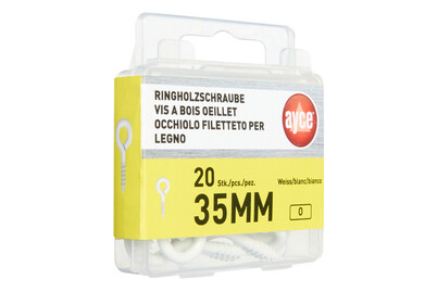 Image of Ringschrauben Weiss 3X35X9Mm, 20 STK bei JUMBO