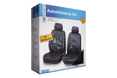 Image of Cartrend Sitzbezug-Set Kunstleder Schwarz bei JUMBO