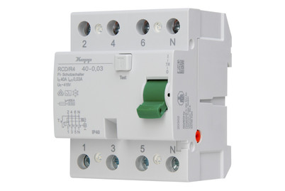 Image of FI-Schutzschalter 4-Polig 3L+N 40A 0,03A bei JUMBO