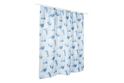 Image of Spirella Duschvorhang Textil Deep SEA bei JUMBO