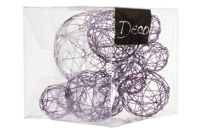 Image of Drahtball-mix-set Violet 10tlg Ass. bei JUMBO