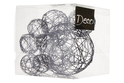 Image of Drahtball-mix-set schwarz 10tlg Ass. bei JUMBO