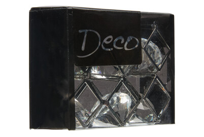 Image of Metal Rhomboid 25mm schwarz bei JUMBO