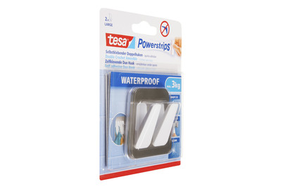 Image of Tesa Powerstrips Waterproof Doppelhaken Large bei JUMBO
