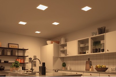 Image of Paulmann LED-Deckenlampe Panel Veluna Varifit Eckig