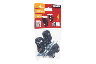Image of Wagner 4xrollenSet 3c D25mm.sw.2fst.tk12 bei JUMBO