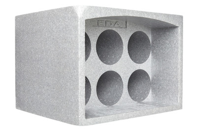 Image of Weinbox 6 Flaschen 33.5X29.5X25Cm Grau bei JUMBO