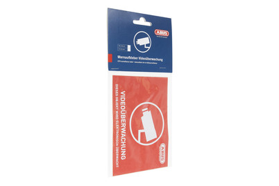 Image of Abus Warnaufkleber Video Gross bei JUMBO