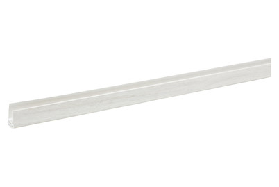 Image of Abschlussleiste PVC Klippbar Datcha Weiss 2600 mm bei JUMBO