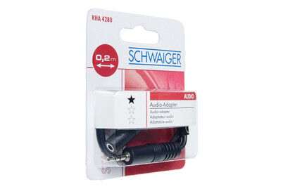 Image of Schwaiger Audio-Adapter Stereo Schwarz bei JUMBO