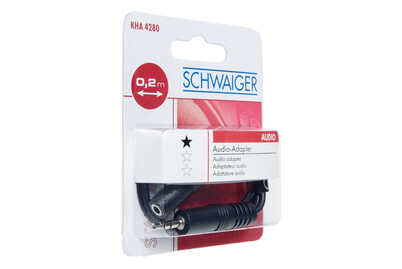 Image of Schwaiger Audio-Adapter Stereo Schwarz