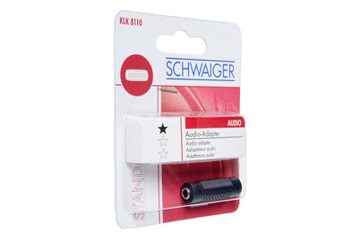 Image of Schwaiger Klinkenadapter Schwarz bei JUMBO
