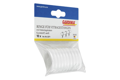 Image of Gardinia Gardinenringe mit Faltenlegehaken bei JUMBO