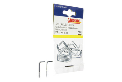 Image of Gardinia Schraubhaken für Vitragestangen bei JUMBO