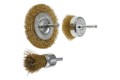 Image of Wolfcraft Messingdraht-Bürsten-Set bei JUMBO