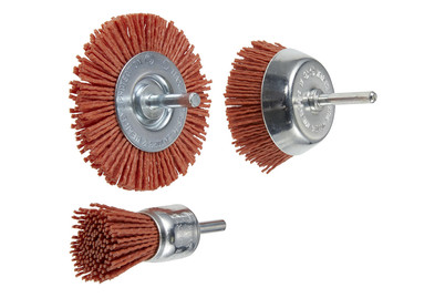 Image of Wolfcraft Nylondraht-Bürsten-Set 3-teilig bei JUMBO