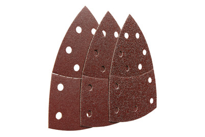 Image of Wolfcraft 15 Haftschleifblätter sortiert bei JUMBO