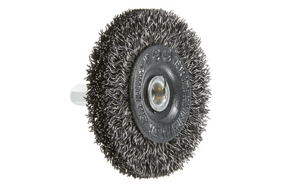 Image of Wolfcraft Stahldraht-Scheibenbürste bei JUMBO