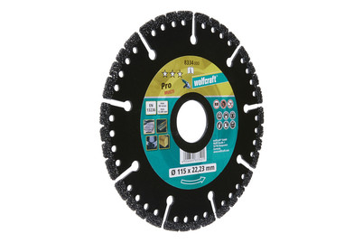 Image of Wolfcraft Diamant-Trennscheibe Pro Multi ⌀115mm bei JUMBO