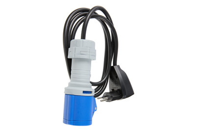 Image of Adapterleitung mit CEE-Kupplung schwarz bei JUMBO