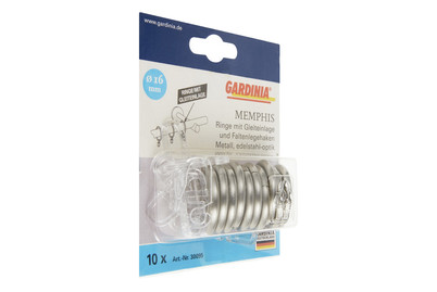 Image of Gardinia Gardinenringe mit Gleiteinlage Memphis bei JUMBO