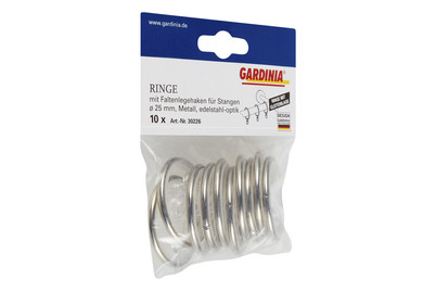 Image of Gardinia Gardinenringe mit Gleiteinlage bei JUMBO