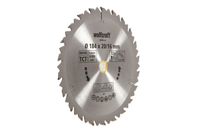 Image of Wolfcraft 1 Kreissägeblatt Hm 22 Z. 184x bei JUMBO