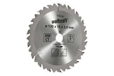 Image of Wolfcraft Kreissägeblatt HM, 18 Zähne bei JUMBO