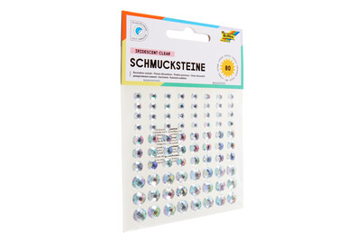Image of Folia Schmucksteine selbstklebend Iridescent Clear bei JUMBO