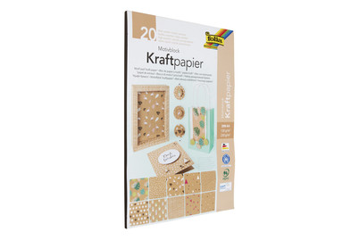 Image of Folia Motivblock Kraftpapier A4 bei JUMBO