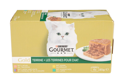 Image of Gourmet Gold Katzenfutter Terrine 4x85g bei JUMBO