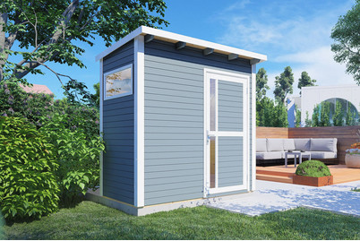 Image of Pentus 1 Design-Gartenhaus hellgrau bei JUMBO