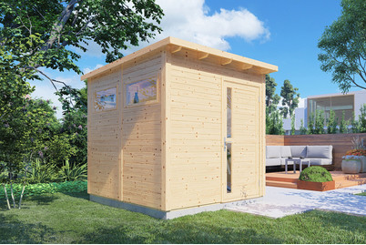 Image of Pentus 2 Design-Gartenhaus unbehandelt bei JUMBO
