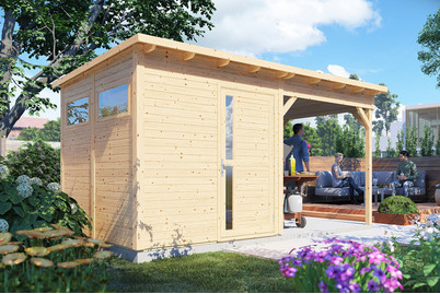 Image of Pentus 2 Lounge Design-Gartenhaus unbehandelt bei JUMBO