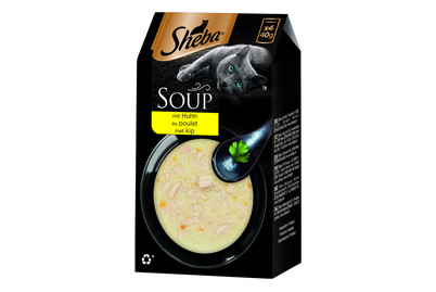 Image of Sheba Soup mit Huhn Beutel 4x40g