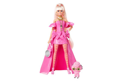 Image of Barbie Extra Fancy Puppe im pinken Kleid bei JUMBO