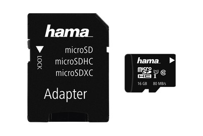 Image of Hama microSDHC 16Gb + Adapter/Foto bei JUMBO