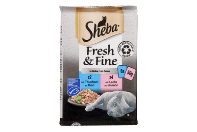 Image of Sheba Fresh&Fine Gelée Fisch Variation 6x50g bei JUMBO
