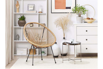 Image of Beliani Rattanstuhl Kunststoff natürlich ø 70 cm Acapulco II bei JUMBO