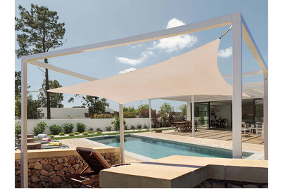 Image of Beliani Sonnensegel beige quadratisch 300 x 300 cm Lukka bei JUMBO